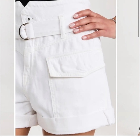 Jonathan Simkhai Standard Sierra Utility
(NWT) White Denim High Rise Shorts - Picture 3 of 7